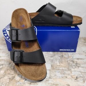 Birkenstock Arizona Soft Footbed Black BirkoFlor size 40 Medium/Narrow